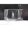 Pinczer austriacki penholder kryształowy z psem Art-Dog