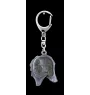 Azawakh, Azawagh II - Porte-clés argenté avec chien, décoration de sac à main, pendentif de sac à dos par la marque Art-Dog