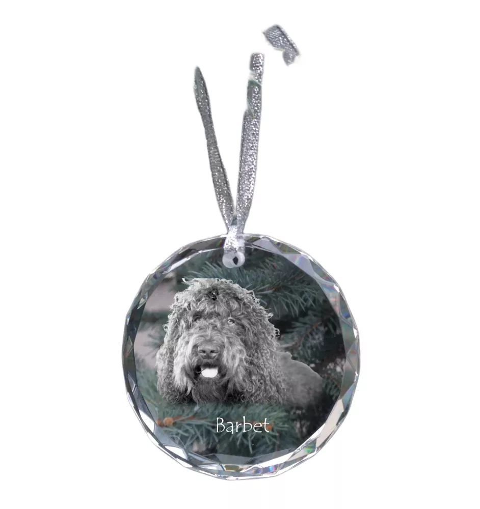 Barbet medal kryształowy z psem Art-Dog