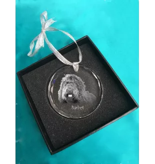 Barbet medal kryształowy z psem Art-Dog