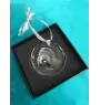 Barbet, French Water Dog - crystal bauble with a photo, dog photo in crystal, personalized Christmas tree ornament by Art-Dog brand