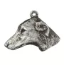 Azawakh, Tuareg Sloughi - Silver-plated key ring with dog, handbag decoration, backpack pendant by Art-Dog brand