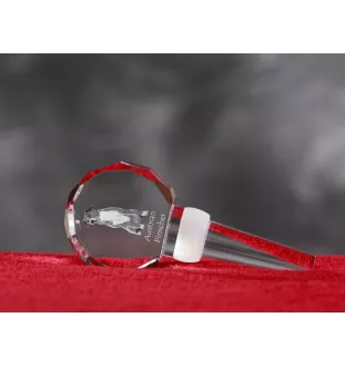 Österreichischer Pinscher - Kristallflaschenverschluss, einzigartiger Weinverschluss mit Foto, personalisiertes Geschenk für Sommelier der Marke Art-Dog