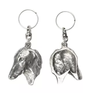 Azawakh, Tuareg Sloughi II - Silver-plated dog pendant, handbag decoration, backpack pendant by Art-Dog brand