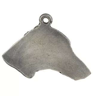 Azawakh, Tuareg Sloughi - Silver-plated dog pendant, handbag decoration, backpack pendant by Art-Dog brand