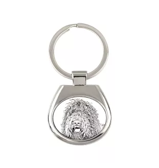Barbet, French Water Dog - keychain with a dog, keychain with a print, personalized pendant from the Art-Dog brand