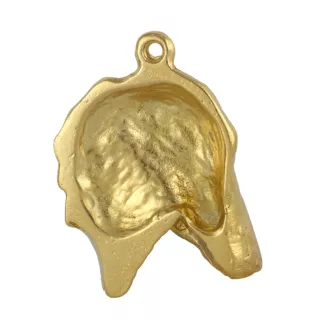 Azawakh, Azawagh II - Porte-clés doré avec chien, décoration de sac à main, accessoire de luxe de la marque Art-Dog