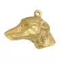 Azawakh, Tuareg Sloughi - Gilded key ring with dog in gift box, handbag decoration, luxury accessory by Art-Dog brand