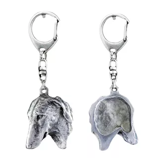 Azawakh II - Versilberter Schlüsselanhänger mit Hund in einer Geschenkbox, Handtaschenschmuck, Rucksackanhänger der Marke Art-Dog