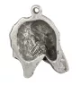 Azawakh, Tuareg Sloughi II - Silver-plated key ring with a dog in a gift box, handbag decoration, backpack pendant by Art-Dog brand