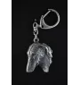Azawakh, Tuareg Sloughi II - Silver-plated key ring with a dog in a gift box, handbag decoration, backpack pendant by Art-Dog brand