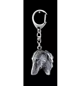 Azawakh II - Versilberter Schlüsselanhänger mit Hund in einer Geschenkbox, Handtaschenschmuck, Rucksackanhänger der Marke Art-Dog