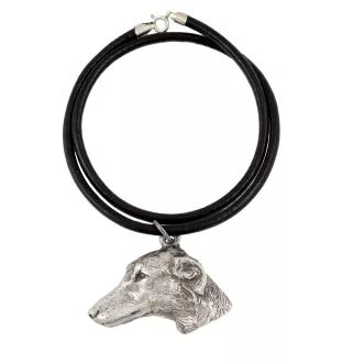 Azawakh - Halskette mit Hund, versilberter Anhänger für Hundefans, einzigartiger Schmuck der Marke Art-Dog