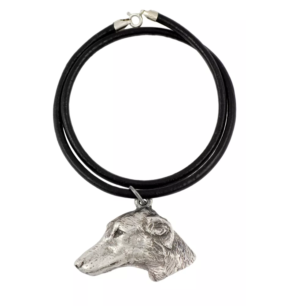 Azawakh, Azawagh - collier avec un chien, pendentif en plaqué argent pour les fans de chiens, bijoux uniques de la marque Art-Dog