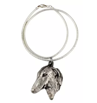 Azawakh II - Hundehalsband, einzigartiger Schmuck für den Hundefan, einzigartiger Kreuzotter-Anhänger der Marke Art-Dog