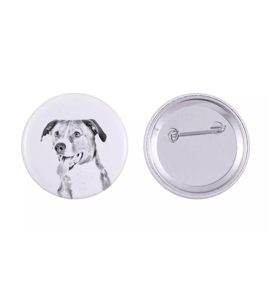 Pinczer austriacki przypinka z psem duża Art-Dog