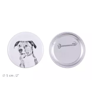 Pinczer austriacki przypinka z psem duża Art-Dog