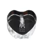 Austrian Pinscher, Österreichischer Pinscher - a photo of a dog in crystal, crystal heart, unique photo frame from the Art-Dog brand