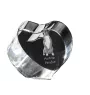 Austrian Pinscher, Österreichischer Pinscher - a photo of a dog in crystal, crystal heart, unique photo frame from the Art-Dog brand