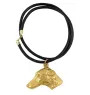 Azawakh, Tuareg Sloughi - Dog necklace in gift box, gold-plated pendant for dog fan, striking jewellery by Art-Dog