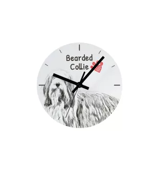 Barbet, French Water Dog - wall clock with a dog, shelf clock with a print, personalized home decoration from the Art-Dog brand