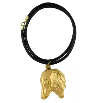 Azawakh II - Hundehalsband, vergoldeter Anhänger für Hundefans, einzigartiger Schmuck der Marke Art-Dog