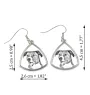 Pinscher autrichien - boucles d'oreilles avec chien, boucles d'oreilles pendantes avec photo, bijoux personnalisés avec impression de la marque Art-Dog