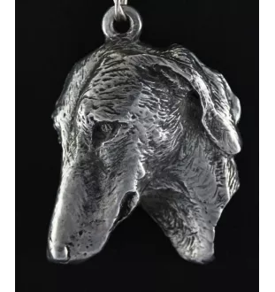 Azawakh, Azawagh II - Collier de chien dans une boîte cadeau, médaillon argenté pour fan de chien, pendentif remarquable de la marque Art-Dog