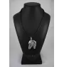 Azawakh, Tuareg Sloughi II - Dog necklace in gift box, silver-plated locket for dog fan, striking pendant by Art-Dog brand