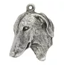 Azawakh, Tuareg Sloughi II - Dog necklace in gift box, silver-plated locket for dog fan, striking pendant by Art-Dog brand