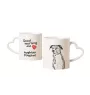 Österreichischer Pinscher - Tasse mit Hund, entzückende Tasse mit herzförmigem Henkel, universelles Geschenk der Marke Art-Dog