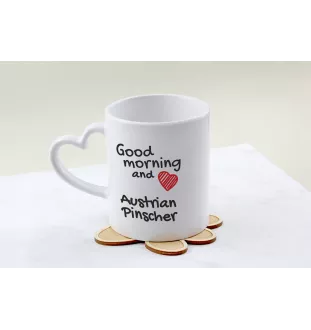 Pinscher autrichien - tasse avec chien, une tasse adorable avec une anse en forme de cœur, un cadeau universel de la marque Art-Dog