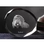 Barbet, French Water Dog - pendant with a photo of a dog, crystal key ring in a gift box, a unique gift by Art-Dog
