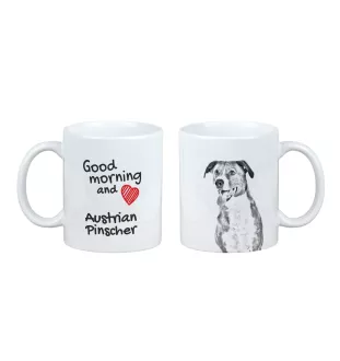 Austriacki Pincher kubek z psem good morning Art-Dog