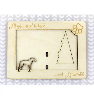 Azawakh, Tuareg Sloughi - Photo frame, engraved wooden frame, a lovely gadget for the dog lover by Art-Dog