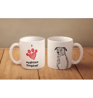 Österreichischer Pinscher - Tasse mit Hund, entzückende Tasse mit Grafik, Geschenk mit Ihrem Foto von der Marke Art-Dog