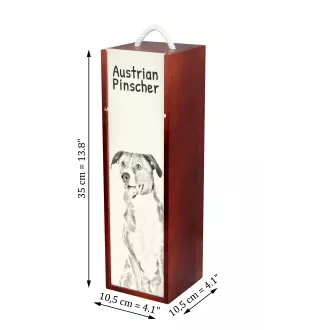 Pinczer austriacki pudełko na wino z psem Art-Dog