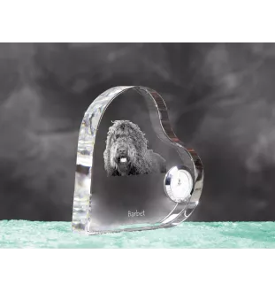 Barbet zegar w kształcie serca z psem Art-Dog