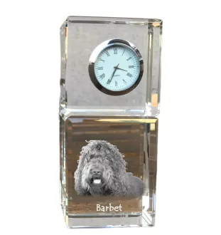 Barbet zegar kryształowy z psem Art-Dog