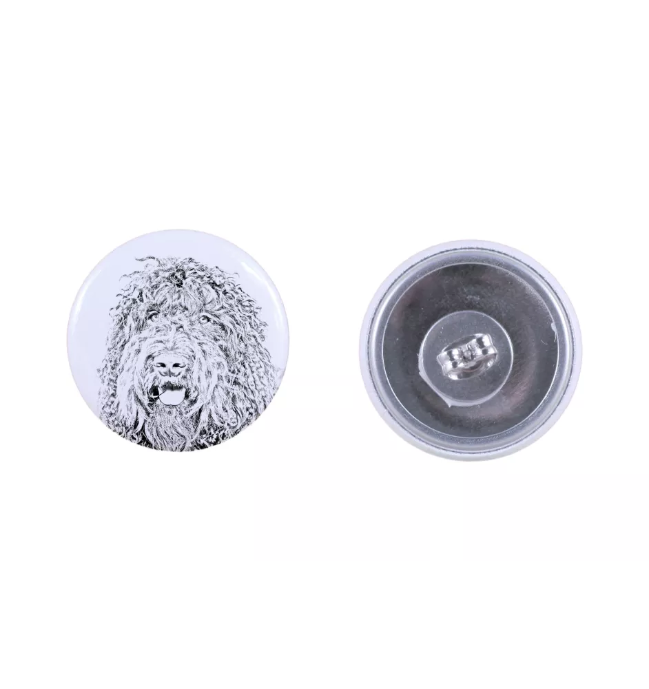 Barbet - boucles d'oreilles uniques avec un chien, votre animal de compagnie sur un porte-clés, marque propre Art-Dog