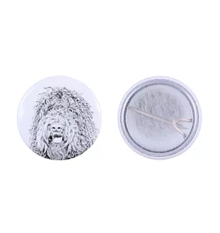 Barbet - badge avec votre chien, ajoutez votre propre photo, marque Art-Dog