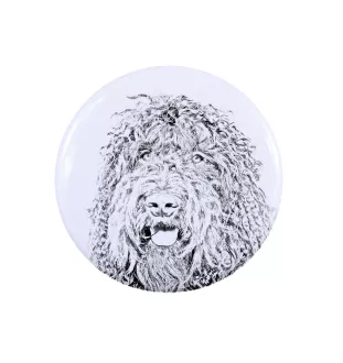 Barbet - badge avec votre chien, ajoutez votre propre photo, marque Art-Dog