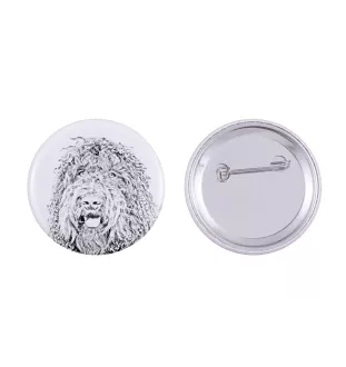 Barbet - badge avec votre chien, ajoutez votre propre photo, marque Art-Dog