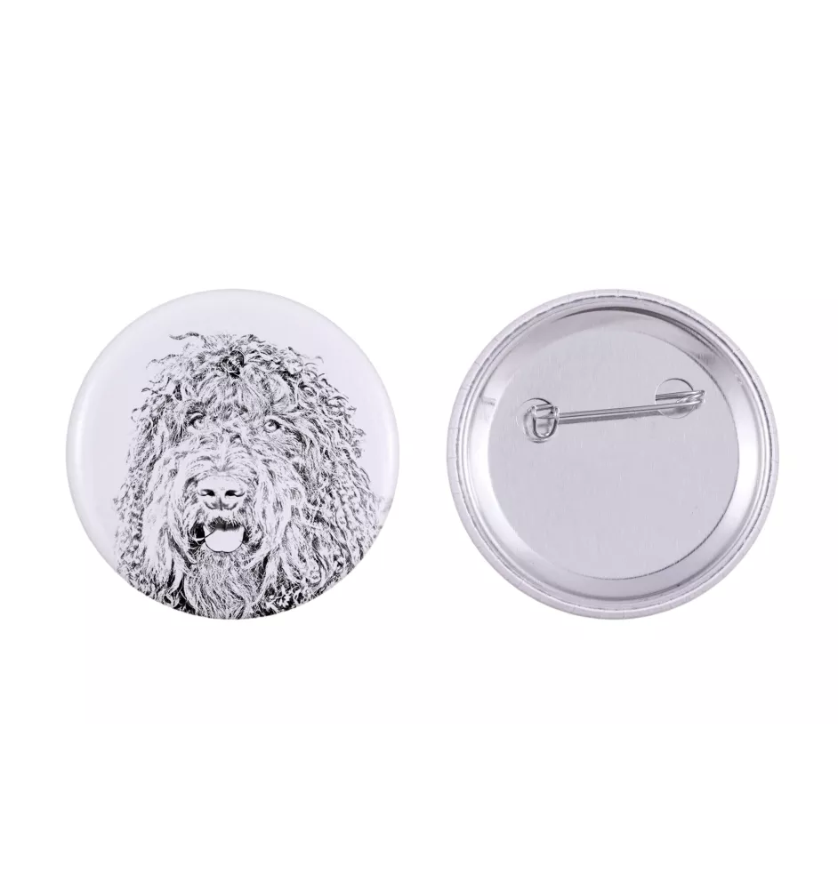 Barbet - badge avec votre chien, ajoutez votre propre photo, marque Art-Dog