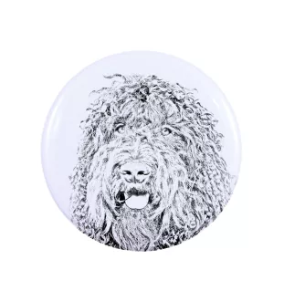 Barbet, French Water Dog - pin with your dog, add your own photo, Art-Dog brand