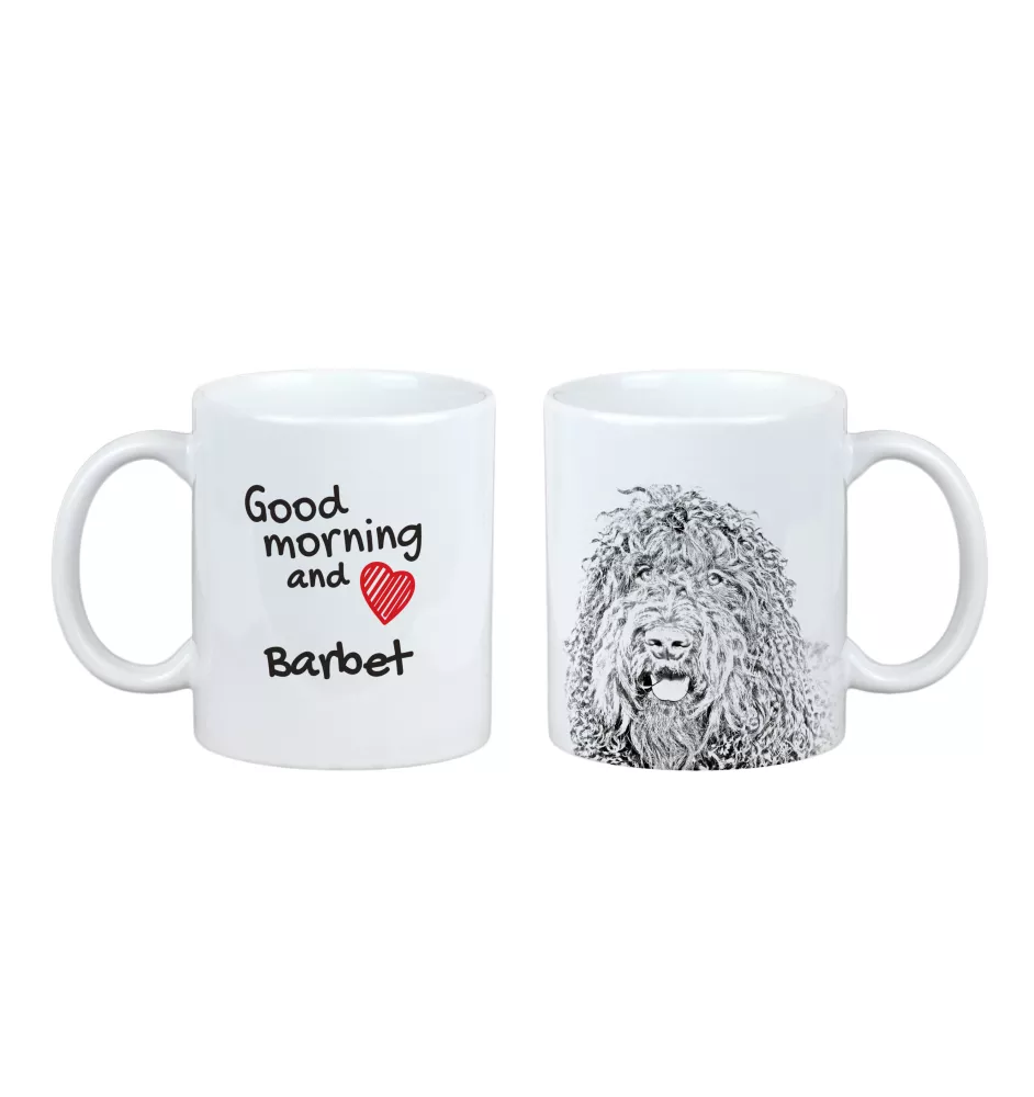Barbet, French Water Dog - cup with a dog, cup with a photo, personalized gift from the Art-Dog brand