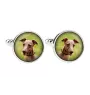 Azawakh, Tuareg Sloughi - cufflinks and tie with your photo, a suit decoration, men's jewelry from the Art-Dog brand.