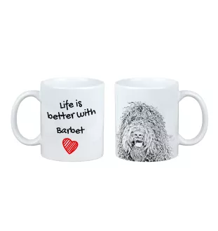Barbet, Französischer Wasserhund - Tasse mit Hund, Tasse mit Bild, personalisiertes Geschenk der Marke Art-Dog