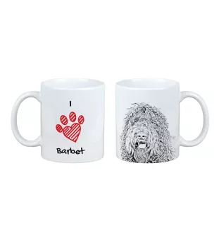 Barbet, French Water Dog - cup with a dog, cute cup with graphics, a gift with your photo from the Art-Dog brand