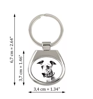 Azawakh, Tuareg Sloughi - keychain with a dog, keychain with a print, personalized pendant from the Art-Dog brand